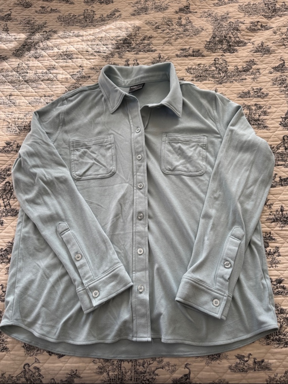Light Mint Green Button-Up Shirt